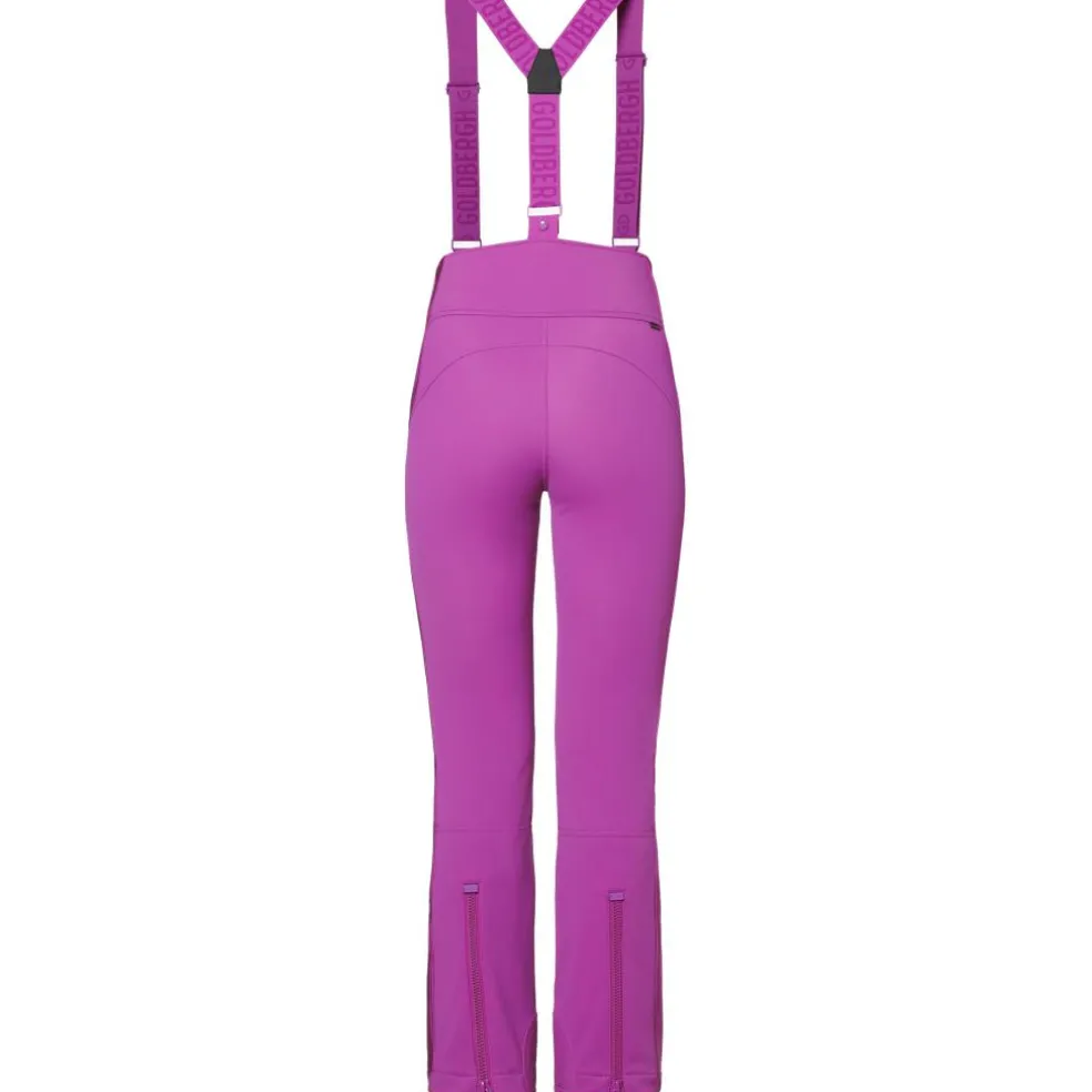 Goldbergh HIGH END softshell salopette skibroek dames viola