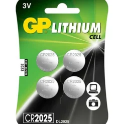 GP Batteries  Lithium CR2025 knoopcel batterij 4-pack