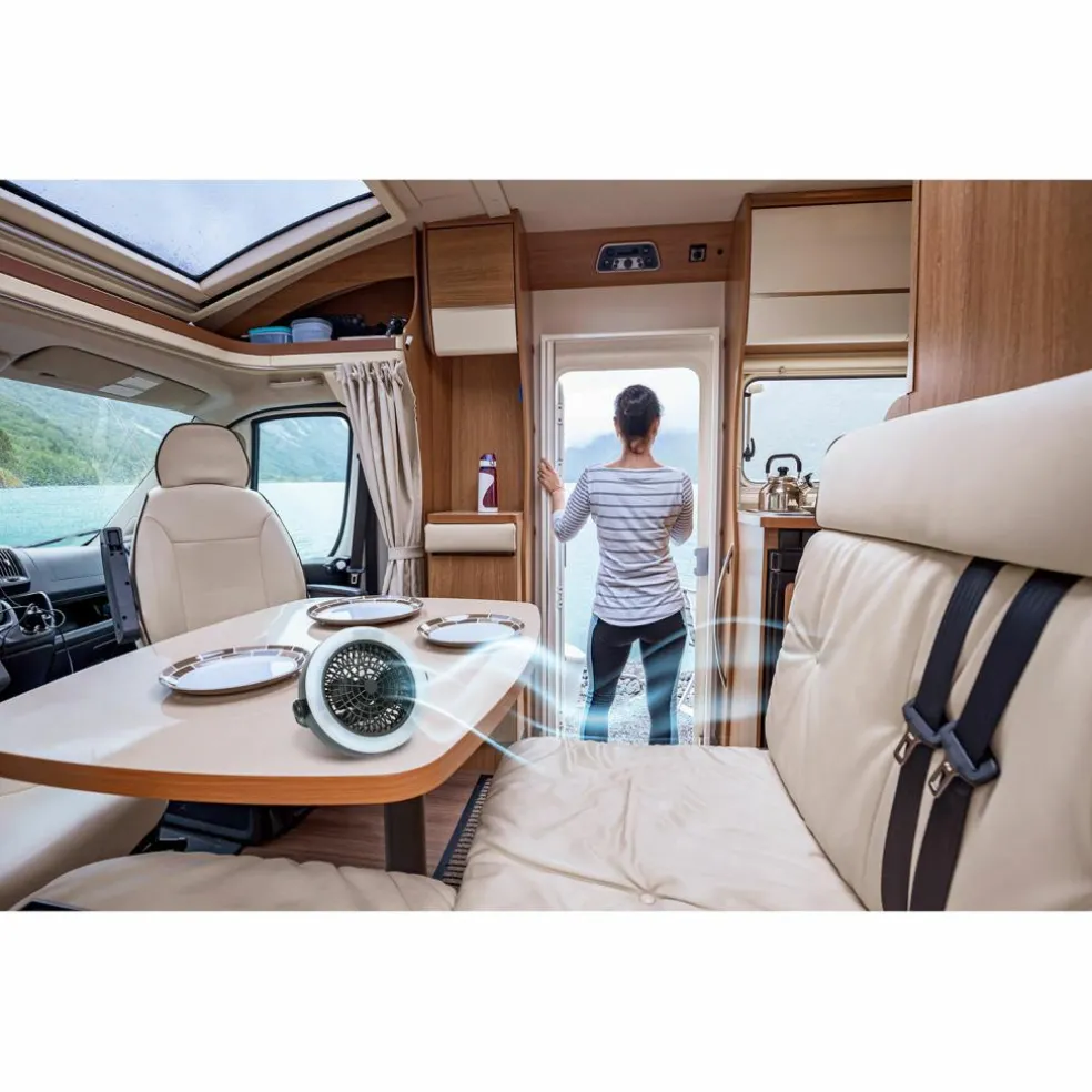 Grundig Campinglamp met ventilator