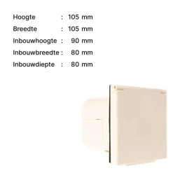 Haba CEE invoerdoos vierkant beige