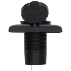 Haba C-line Power Line 2x USB-C PD 36W lader wandcontactdoos met klep black