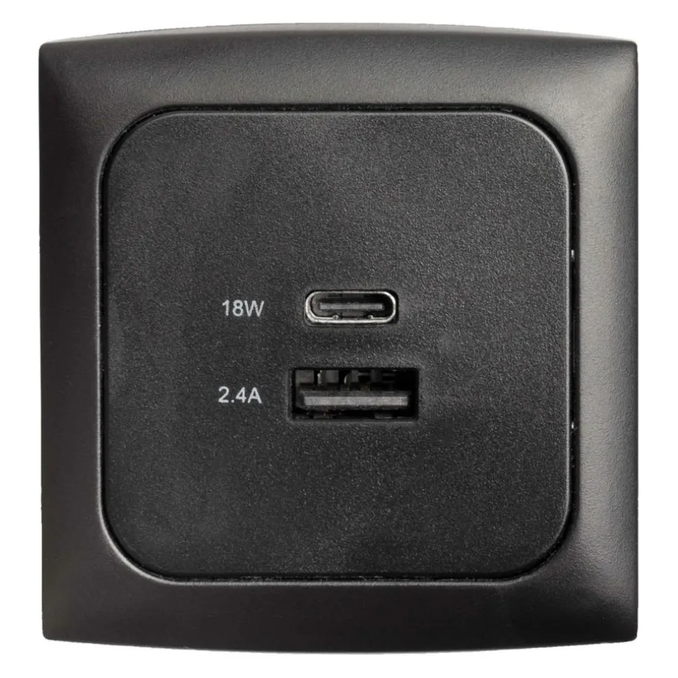 Haba C-line USB A-C contactdoos