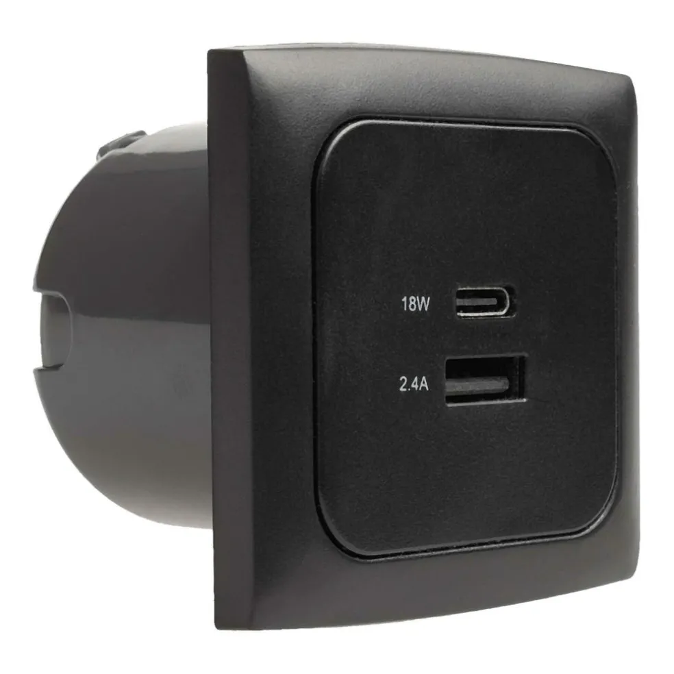 Haba C-line USB A-C contactdoos