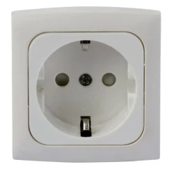 Haba C-line wandcontactdoos wit