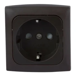 Haba C-line wandcontactdoos bruin