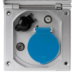 Haba ESB-3 Unit uitvoerdoos zonder kabel zilver