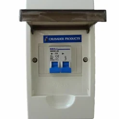 Haba 4-module + dubbelpolige zekering installatiekast