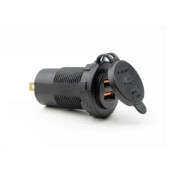 Haba Powerline dubbele inbouw USB lader 2,4A + QC3.0