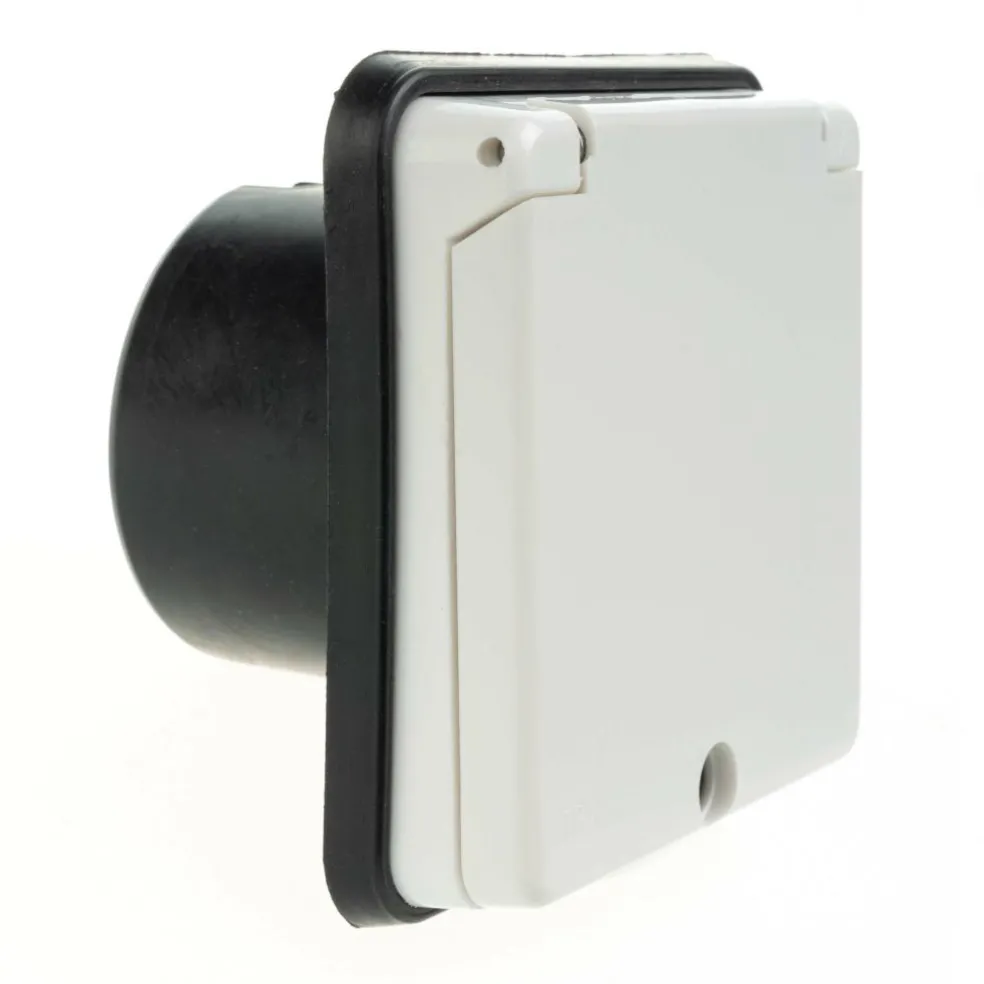 Haba wandcontactdoos 230V wit