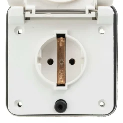 Haba wandcontactdoos 230V wit