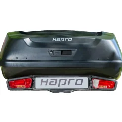 Hapro Boxer 420 L bagagebox hexagon black inclusief platform