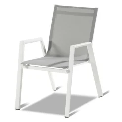 Hartman Aruba dining tuinstoel white grey