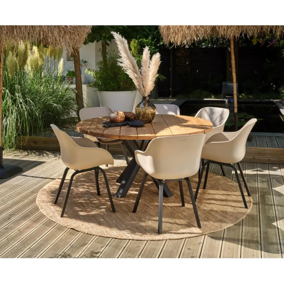 Hartman Le Soleil Element dining tuinstoel soft taupe
