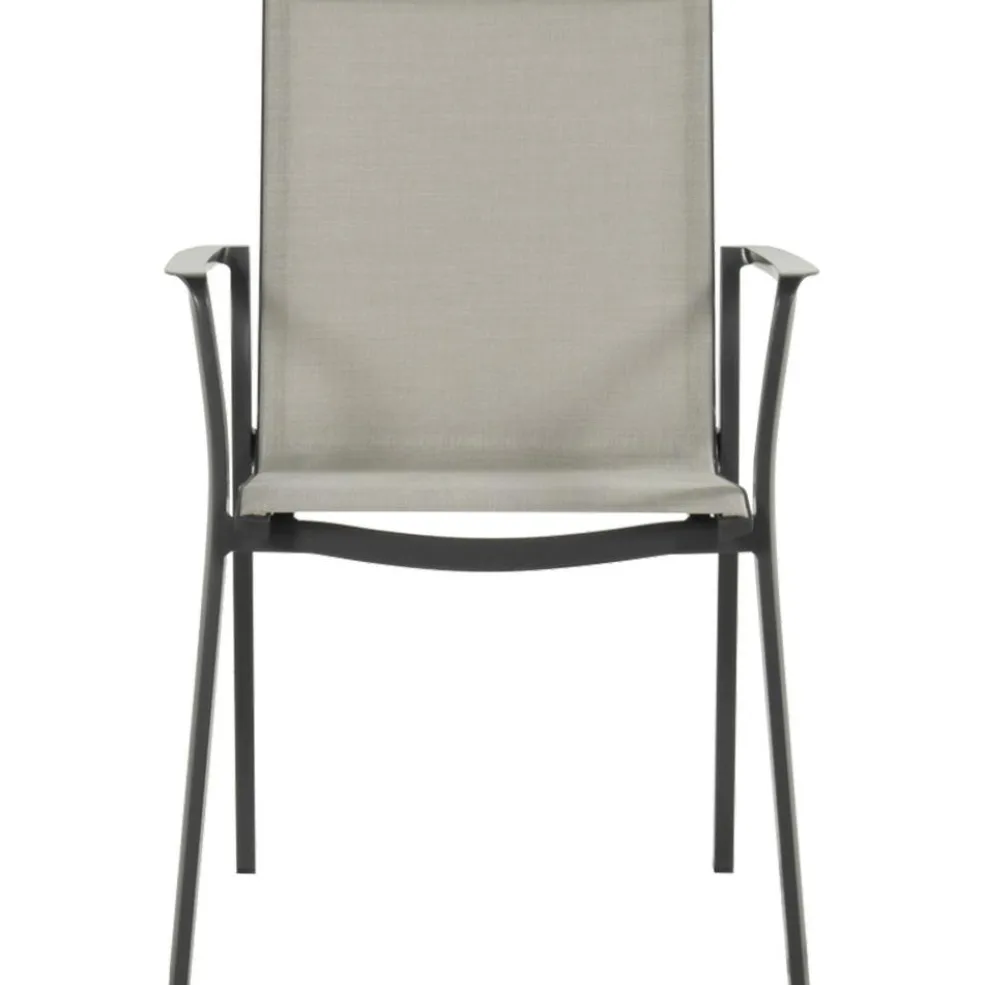 Hartman Lea stapelbare tuinstoel anthracite xerix