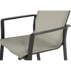 Hartman Lea stapelbare tuinstoel anthracite xerix