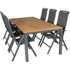 Hartman Sonata 220 Capri 6 verstelbaar tuinset xerix teak  antraciet