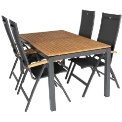 Hartman Sonata 160 Troy 4 verstelbaar tuinset xerix teak  anthracite