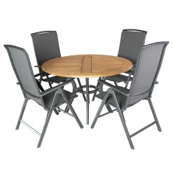 Hartman South Wales 120 Capri 4 verstelbaar tuinset xerix  teak antraciet