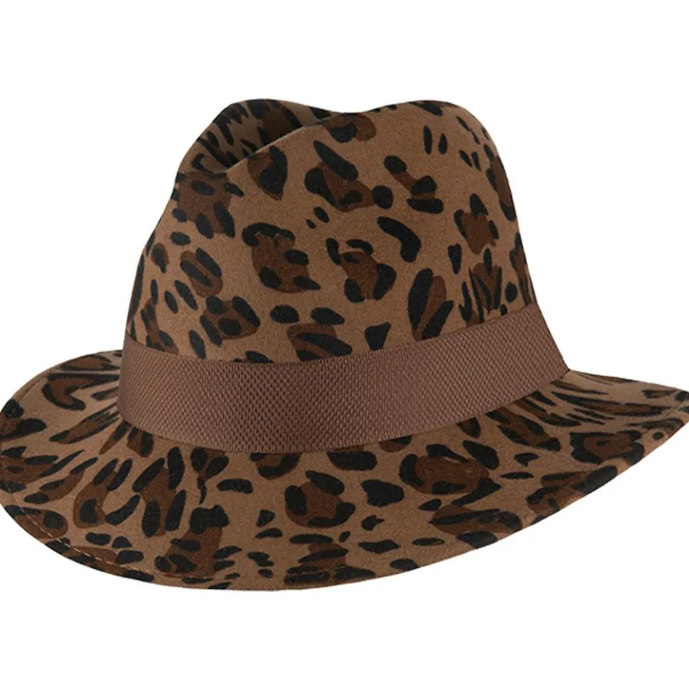Hatland Cathy hoed dames leopard