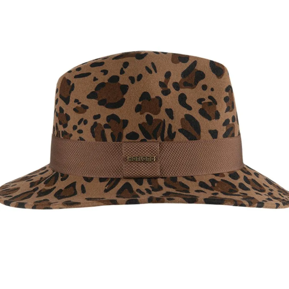 Hatland Cathy hoed dames leopard