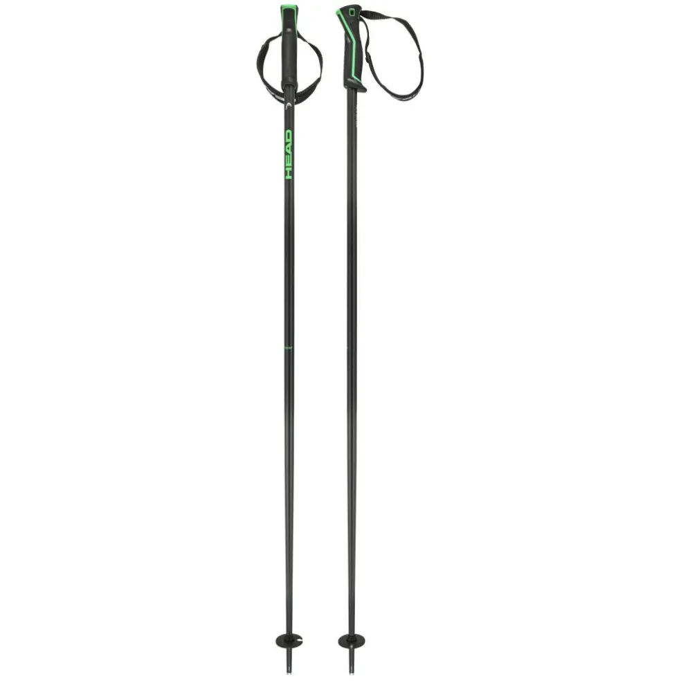 Head Frontside skistokken black green