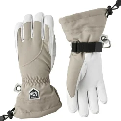 Hestra Heli Ski handschoenen dames khaki offwhite