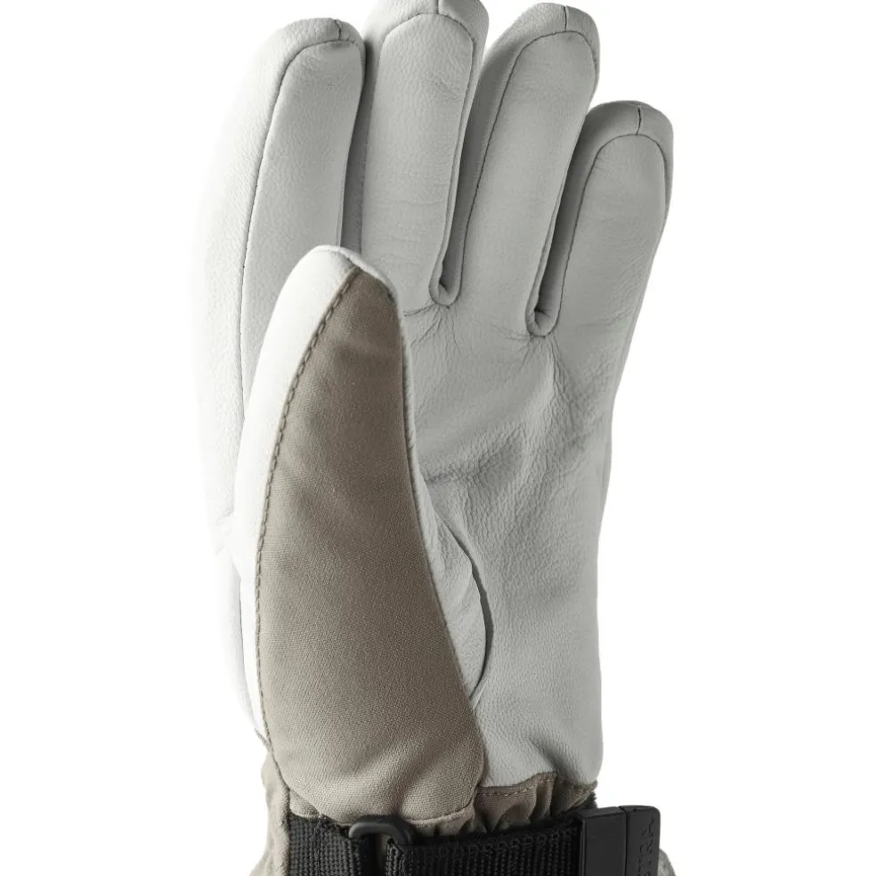 Hestra Heli Ski handschoenen dames khaki offwhite