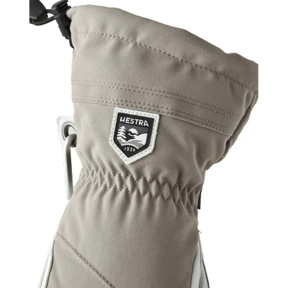Hestra Heli Ski handschoenen dames khaki offwhite