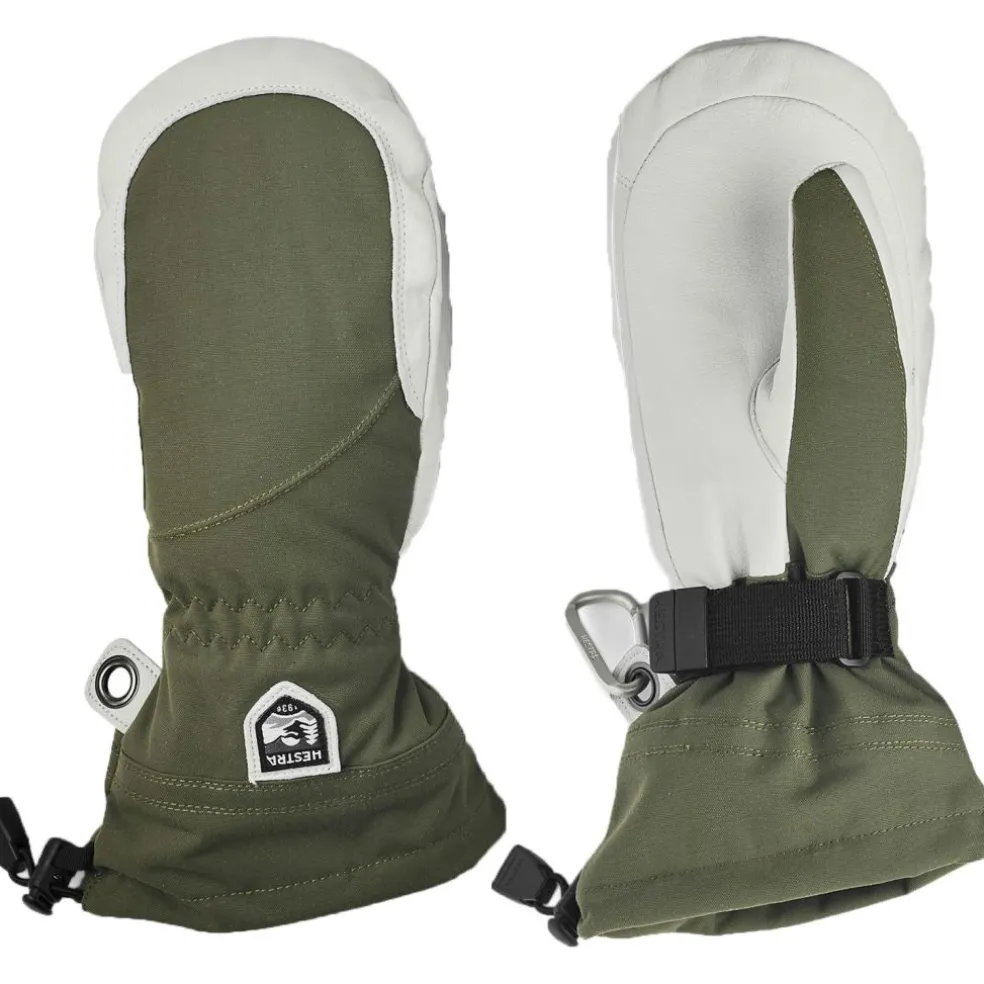 Hestra Heli Ski wanten dames olive off white