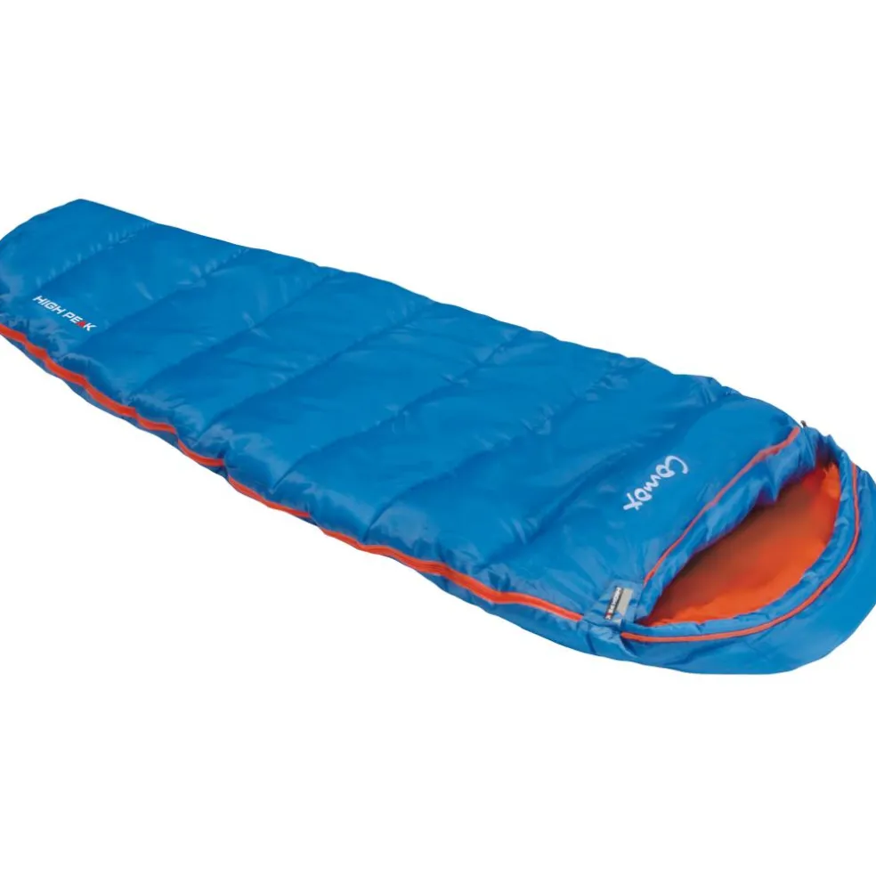 High Peak Comox mummy slaapzak junior lightblue orange