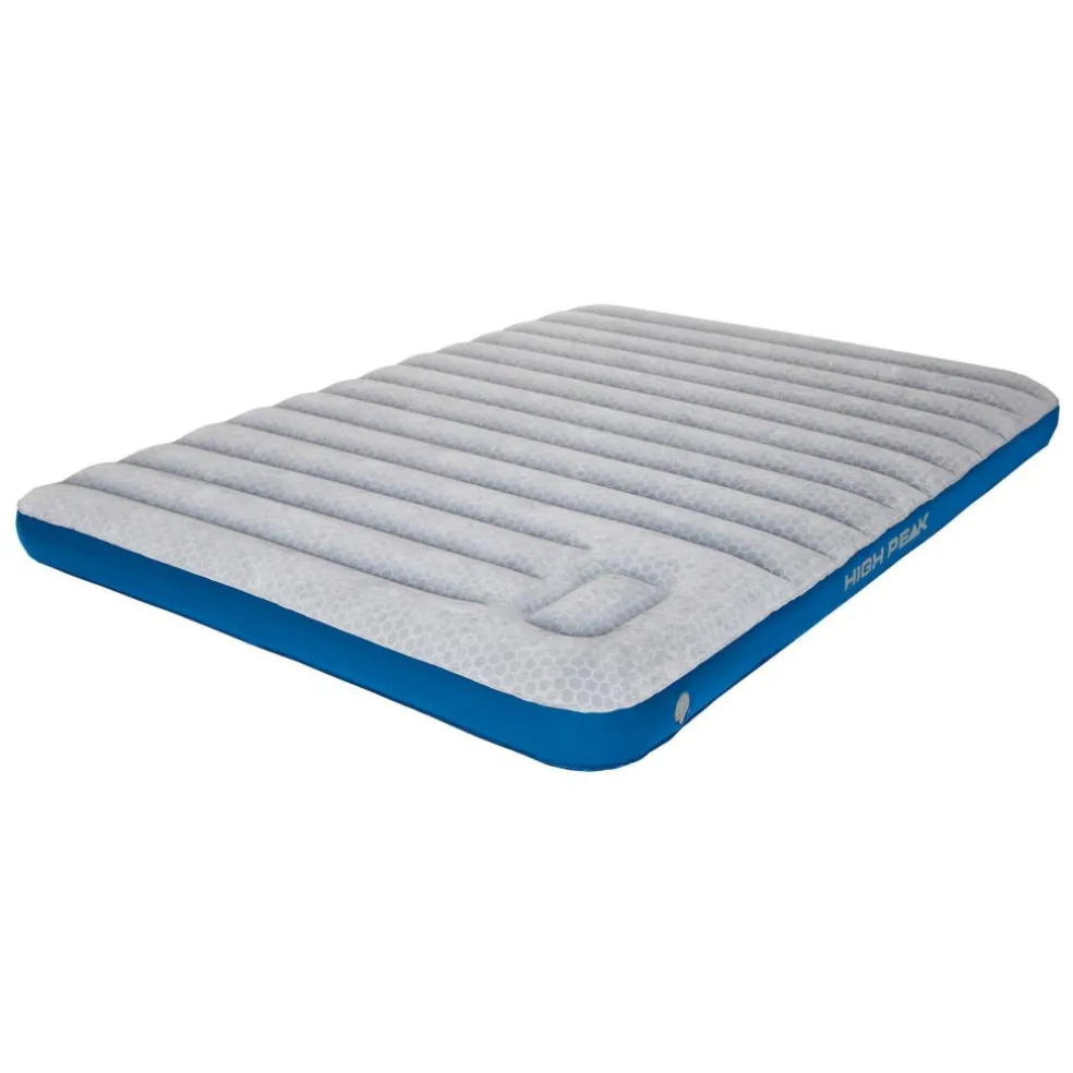 High Peak Cross Beam Double Extra Long luchtbed light grey blue