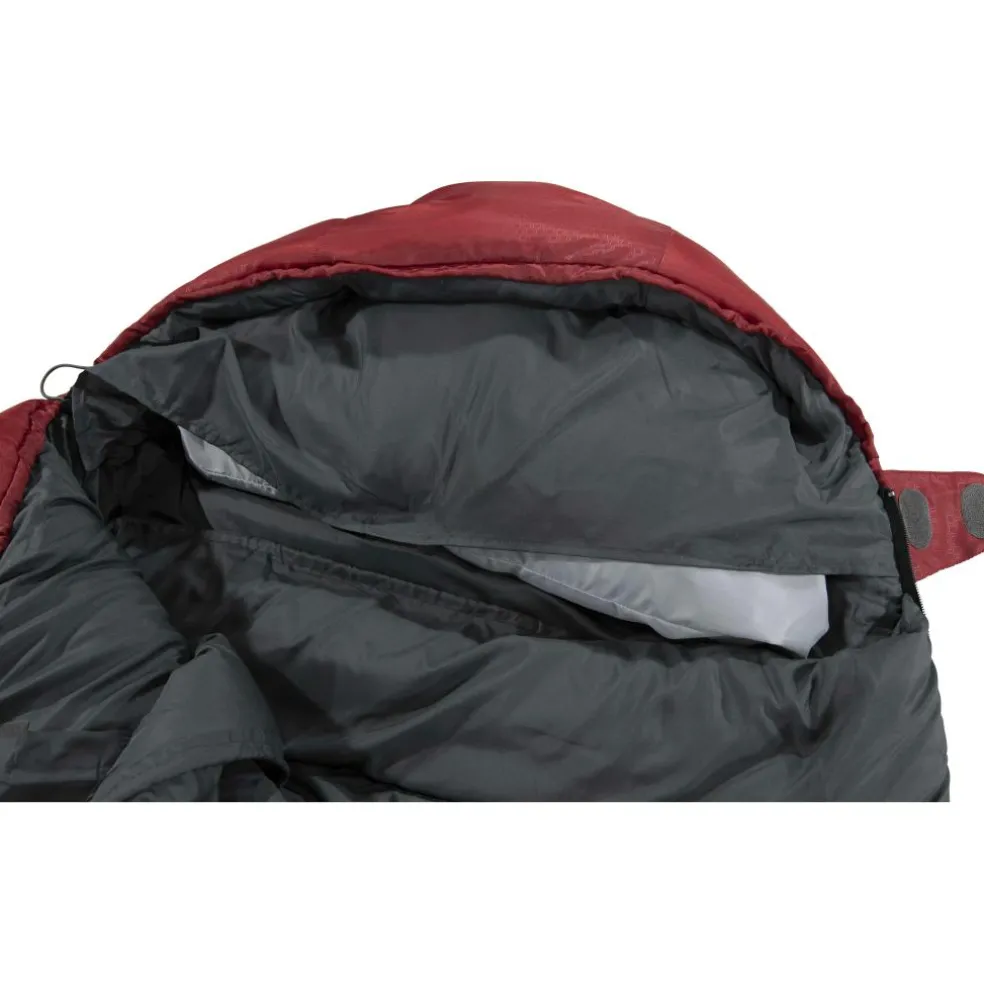 High Peak Redwood 3 mummy slaapzak dark red grey