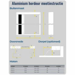Horrex Plissé hordeur 193,5 x 65 cm grey