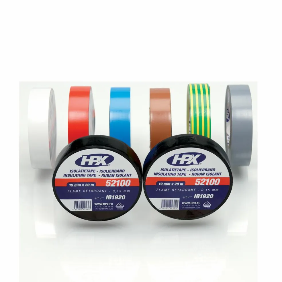 HPX 52100 isolatietape bruin 19 mm x 20 meter
