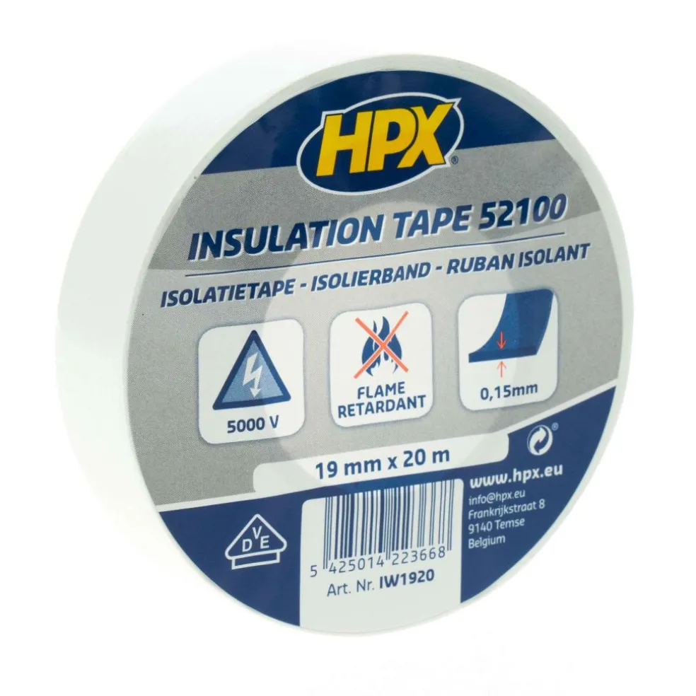 HPX PVC VDE isolatietape 19 mm x 20 meter