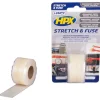 HPX Stretch & Fuse vulkaniserende tape transparant 25 x 3 meter