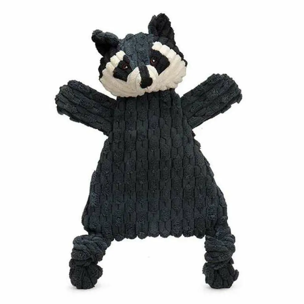 HuggleHounds HuggleFlattie Reggie Raccoon hondenspeelgoed