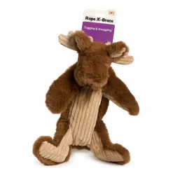 HuggleHounds X-Brace Maple Moose hondenspeelgoed