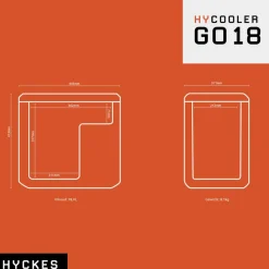 Hyckes HyCooler Go 18 compressor koelbox