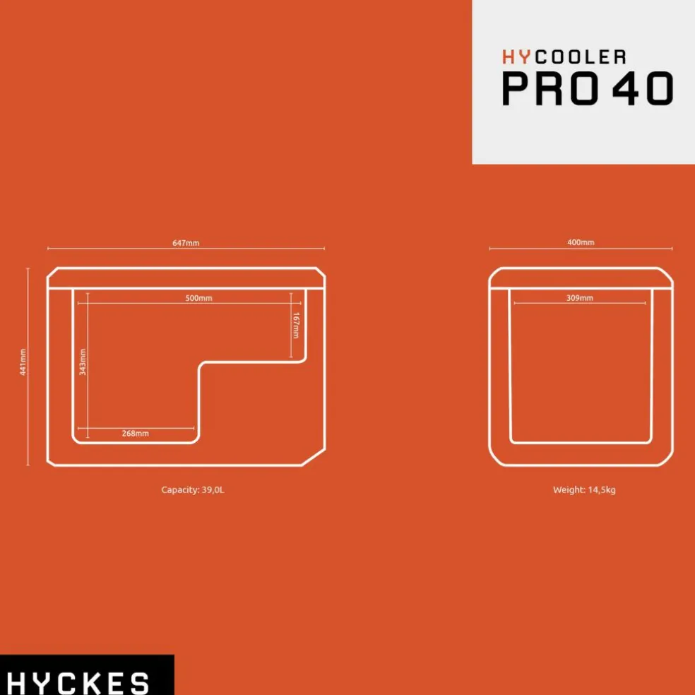 Hyckes HyCooler Pro 40 compressor koelbox