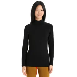 Icebreaker 260 Tech LS Turtleneck thermoshirt dames black