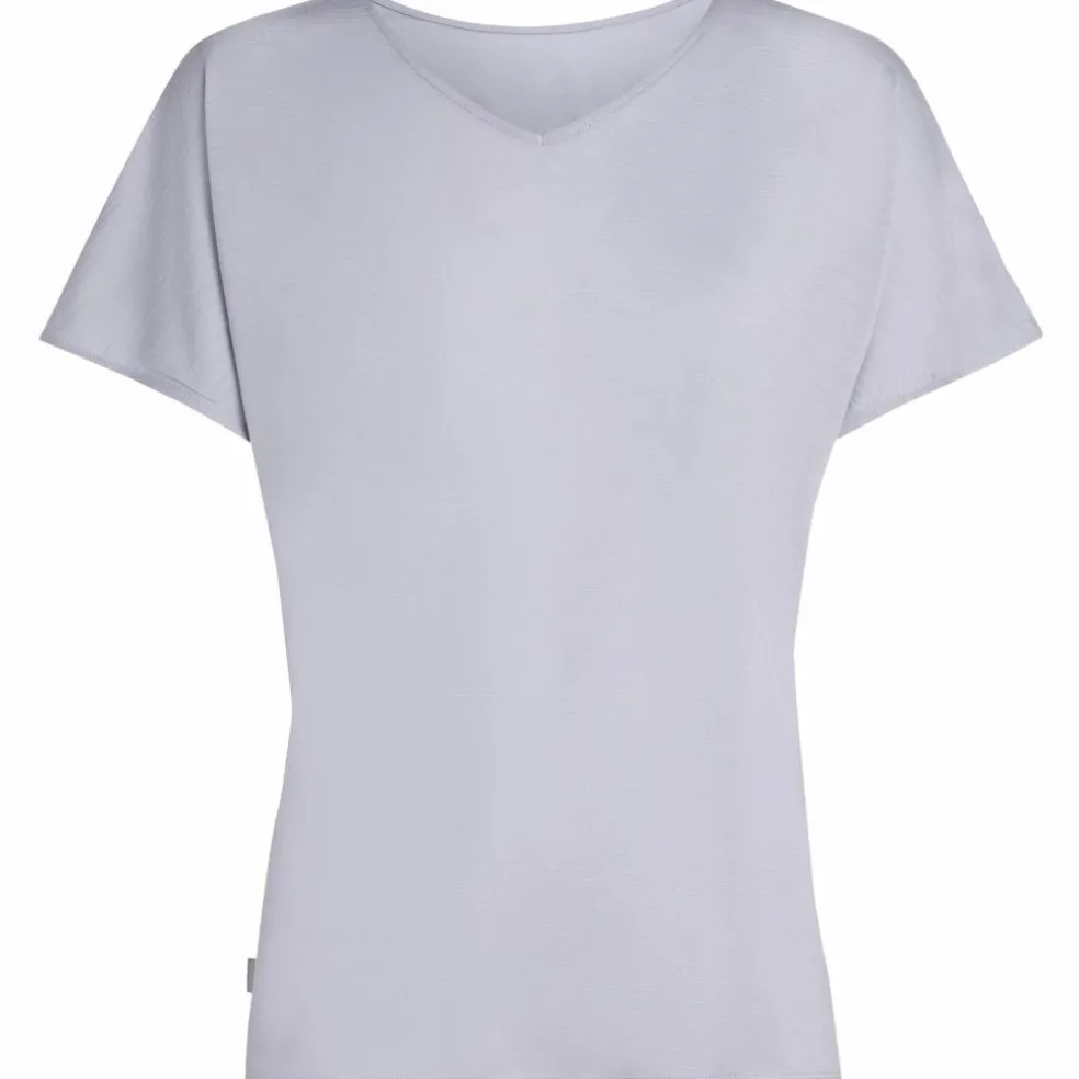 Icebreaker Drayden Reversible shirt dames grey quartz