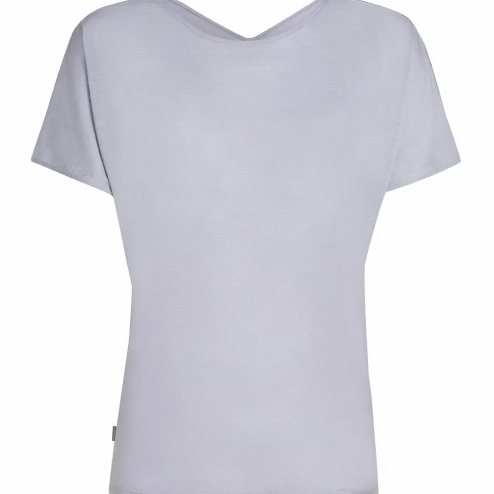 Icebreaker Drayden Reversible shirt dames grey quartz