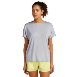 Icebreaker Drayden Reversible shirt dames grey quartz