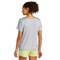 Icebreaker Drayden Reversible shirt dames grey quartz