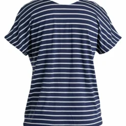 Icebreaker Drayden Reversible Stripe shirt dames midnight  navy snow