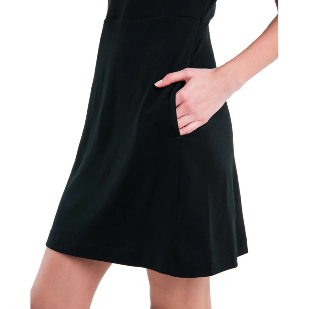 Icebreaker Merino 200 Granary jurk dames black