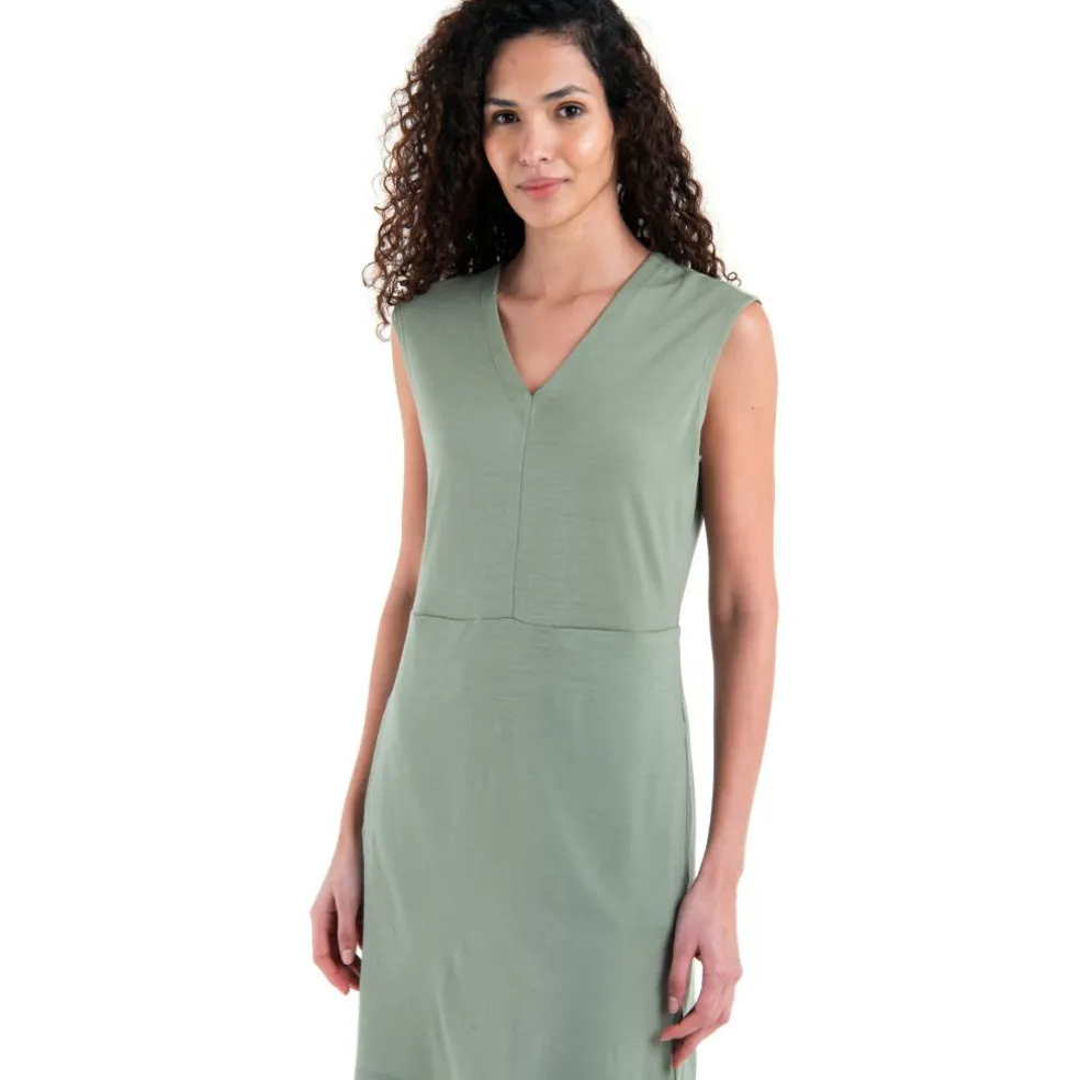 Icebreaker Merino 200 Granary jurk dames lichen