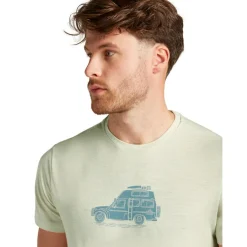 Icebreaker Merino 150 Tech Lite Cosy Camper shirt heren ashen