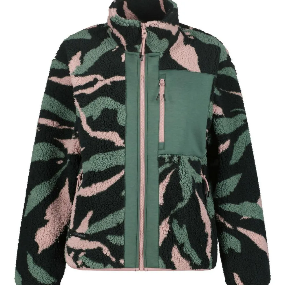 Icepeak Addidas fleece vest dames black green pink